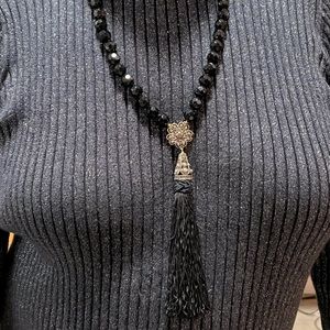 Heidi Daus Opera Length Crystal Tassel Necklace